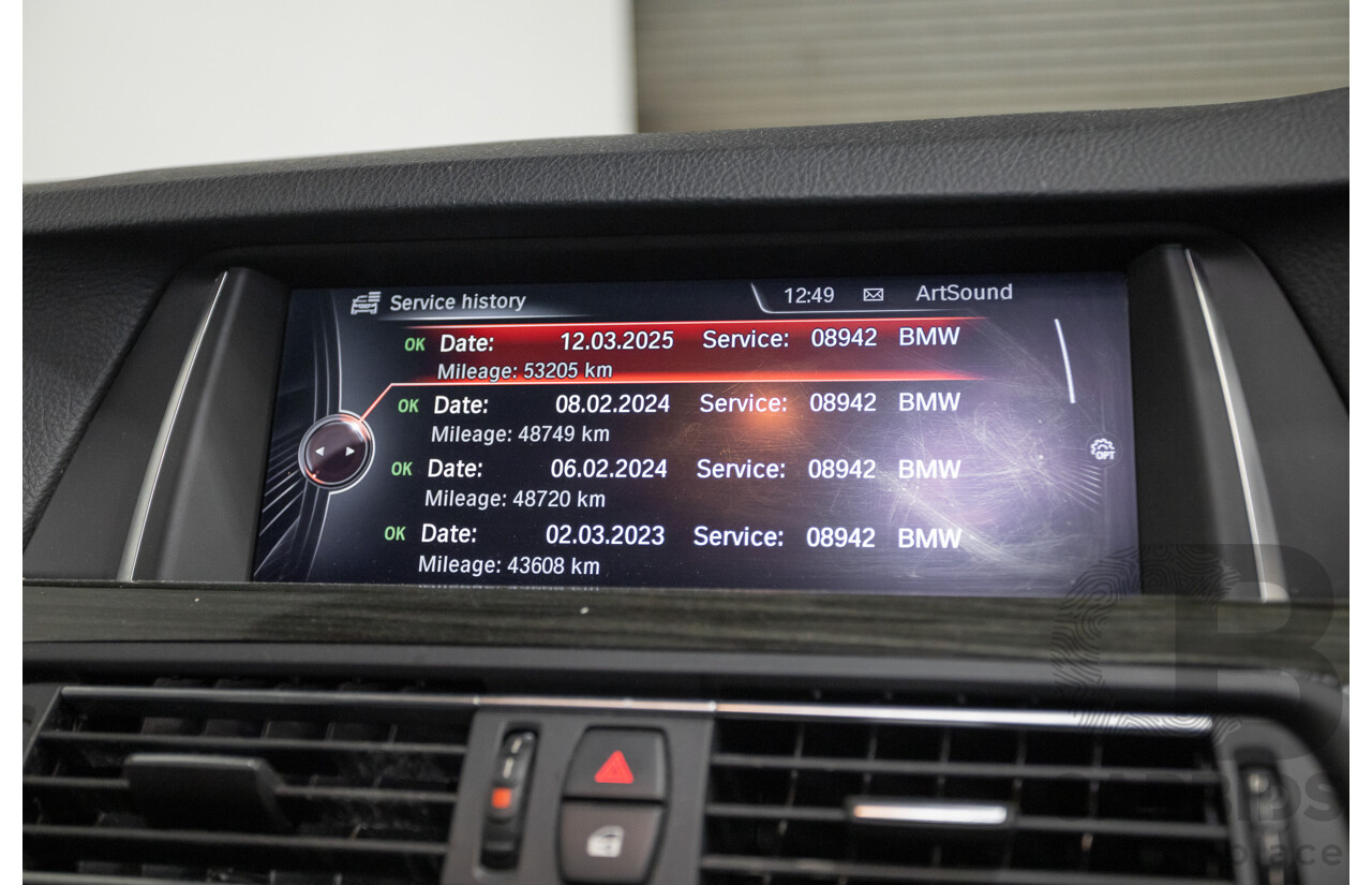 9/2014 BMW 520i Luxury Line F10 MY14 4d Sedan Alpin White Turbo 2.0L