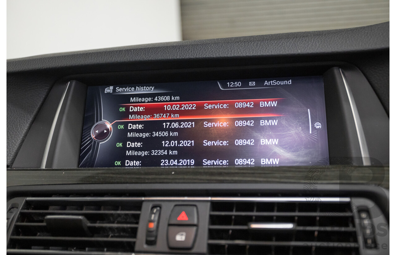 9/2014 BMW 520i Luxury Line F10 MY14 4d Sedan Alpin White Turbo 2.0L