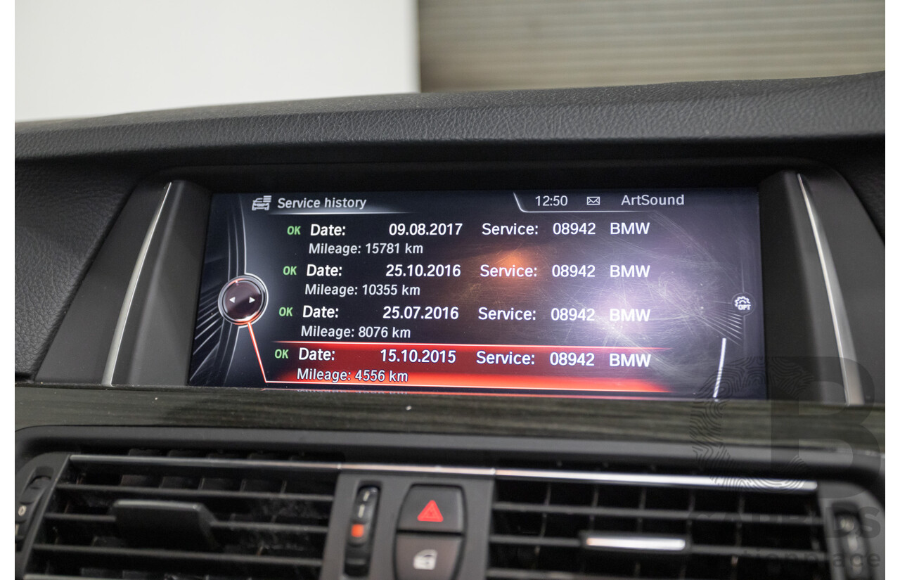 9/2014 BMW 520i Luxury Line F10 MY14 4d Sedan Alpin White Turbo 2.0L