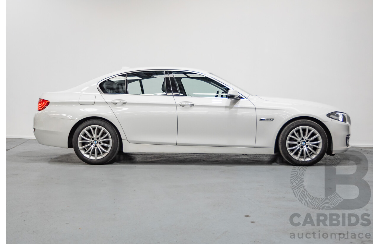 9/2014 BMW 520i Luxury Line F10 MY14 4d Sedan Alpin White Turbo 2.0L