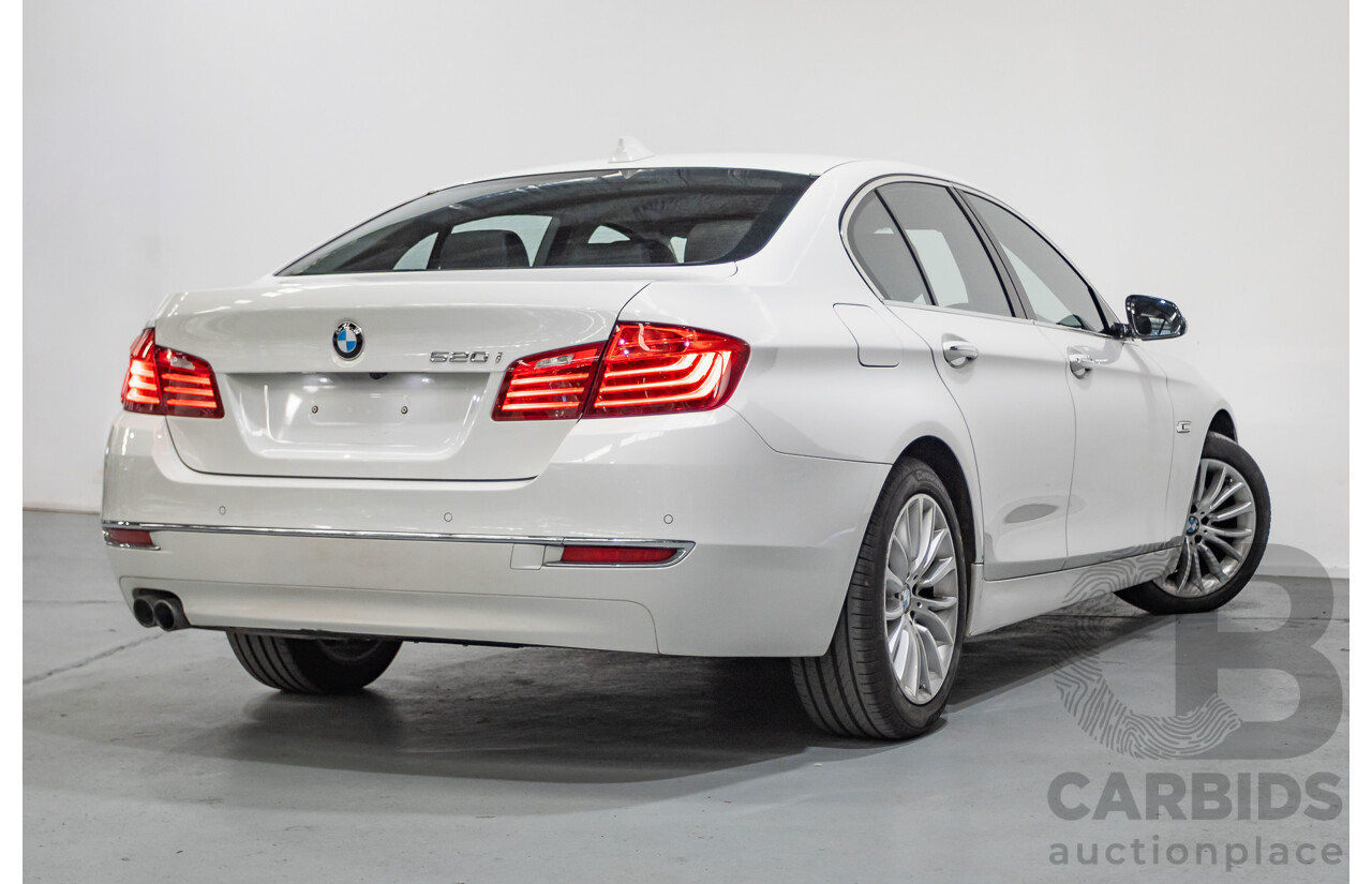 9/2014 BMW 520i Luxury Line F10 MY14 4d Sedan Alpin White Turbo 2.0L