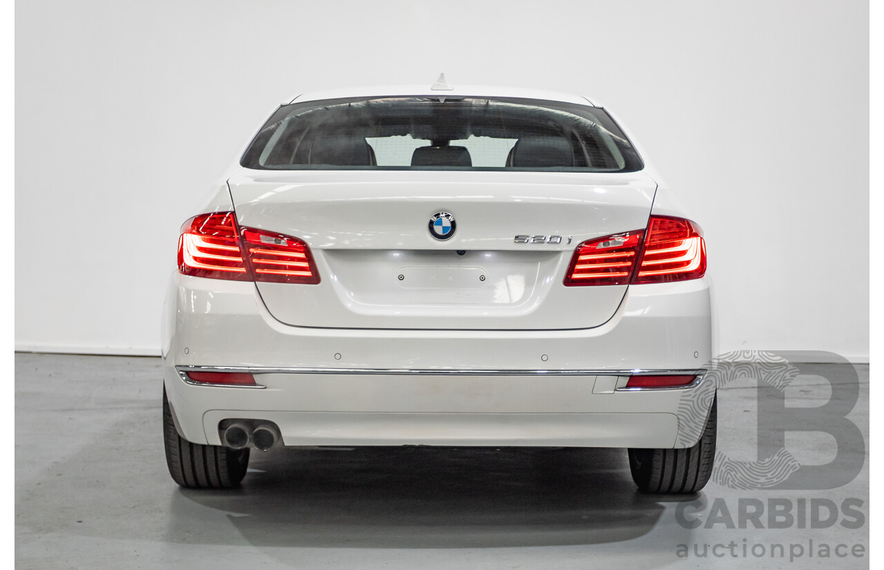 9/2014 BMW 520i Luxury Line F10 MY14 4d Sedan Alpin White Turbo 2.0L