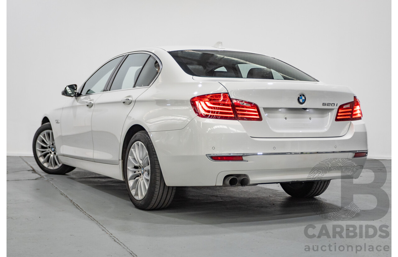 9/2014 BMW 520i Luxury Line F10 MY14 4d Sedan Alpin White Turbo 2.0L