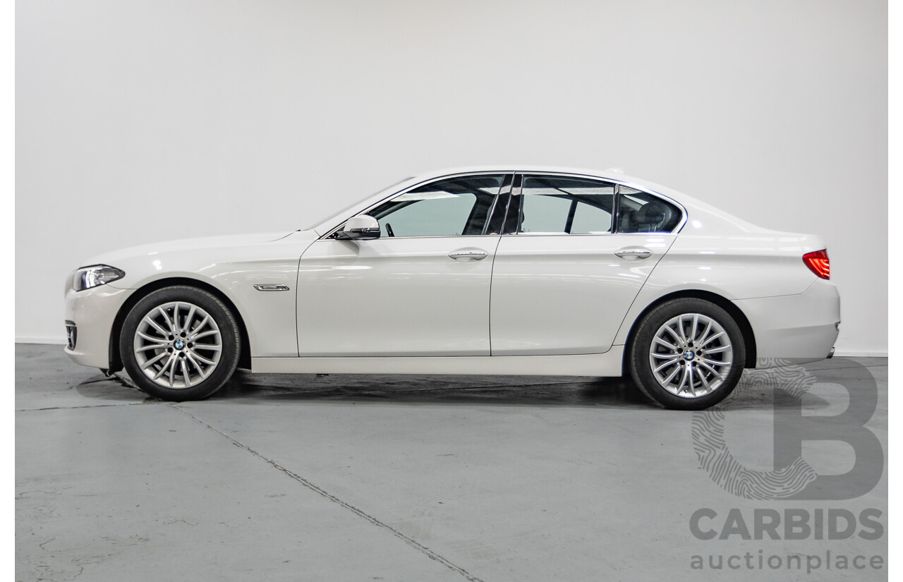 9/2014 BMW 520i Luxury Line F10 MY14 4d Sedan Alpin White Turbo 2.0L