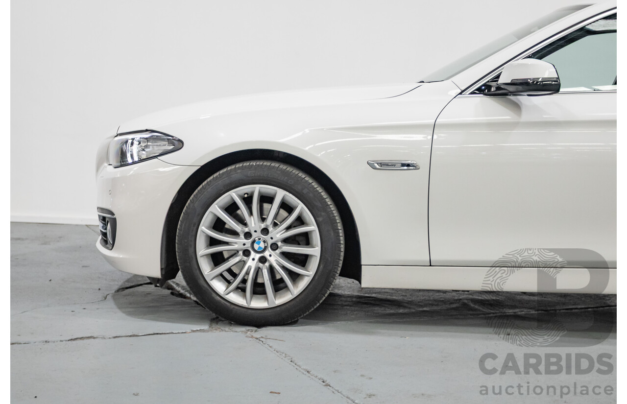 9/2014 BMW 520i Luxury Line F10 MY14 4d Sedan Alpin White Turbo 2.0L