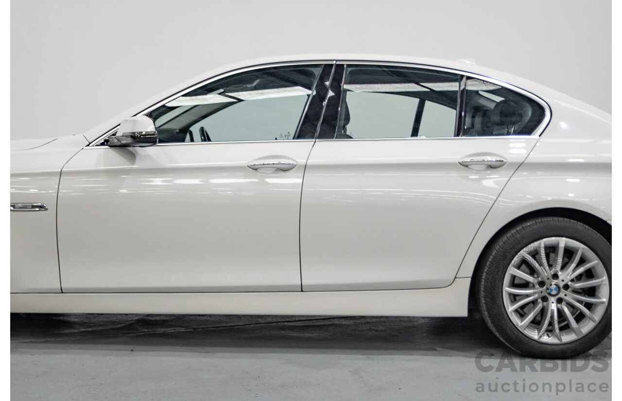 9/2014 BMW 520i Luxury Line F10 MY14 4d Sedan Alpin White Turbo 2.0L