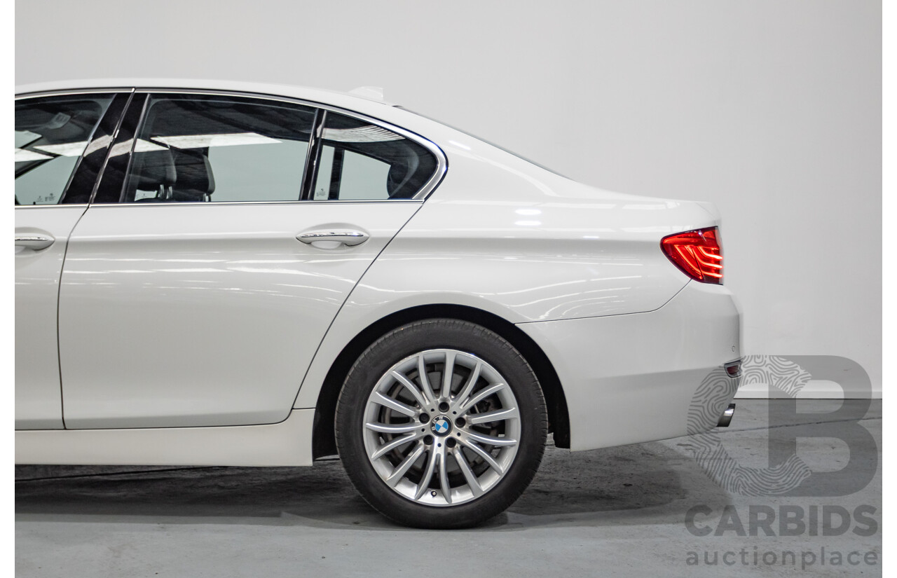 9/2014 BMW 520i Luxury Line F10 MY14 4d Sedan Alpin White Turbo 2.0L