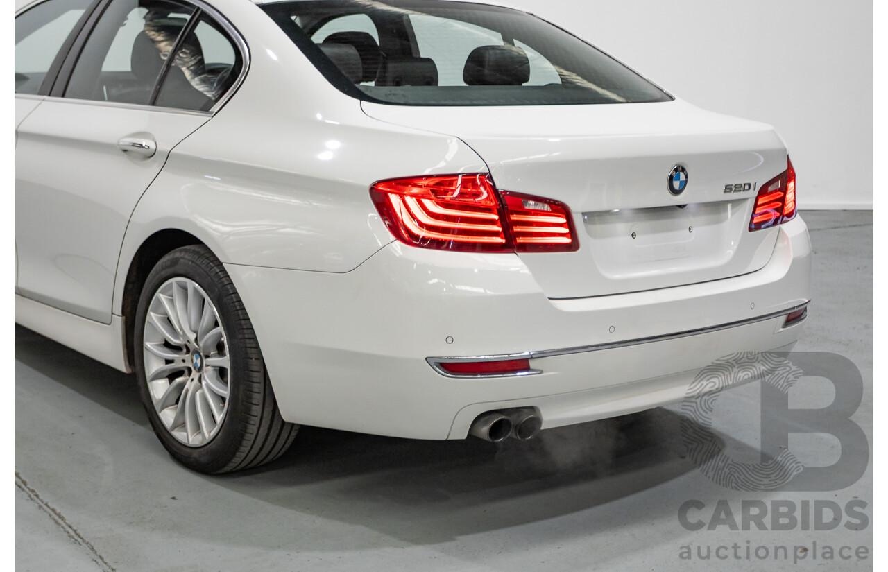 9/2014 BMW 520i Luxury Line F10 MY14 4d Sedan Alpin White Turbo 2.0L