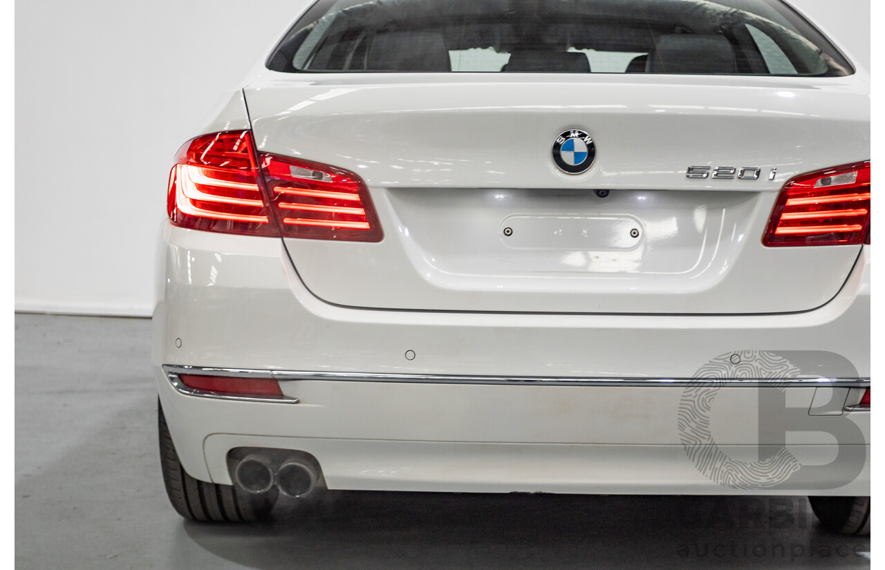 9/2014 BMW 520i Luxury Line F10 MY14 4d Sedan Alpin White Turbo 2.0L