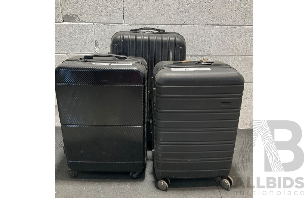 Assorted Suitcases - Lot of 3