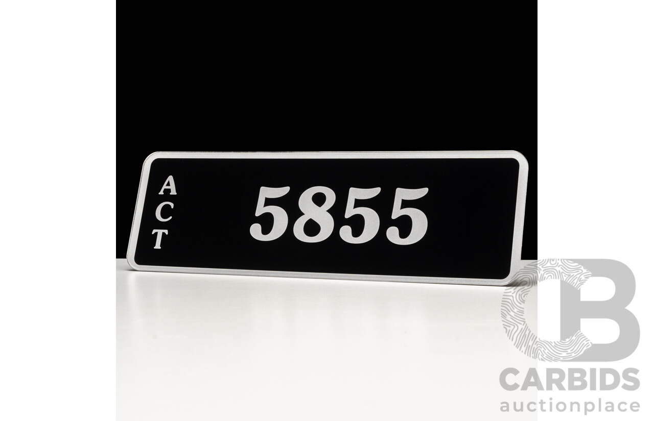 ACT 4-Digit Number Plate - 5855