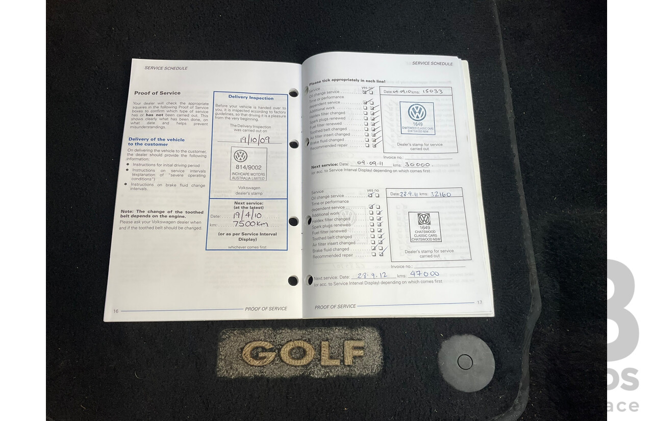 10/2009 Volkswagen Golf 118 TSI Comfortline 1K MY10 5D Hatchback Silver Twincharged 1.4L