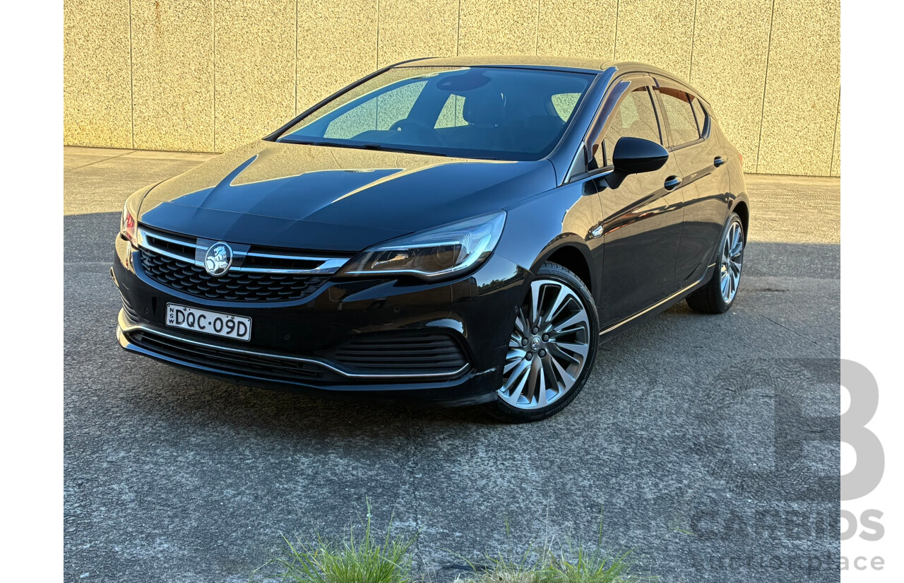 02/2018 Holden Astra RS-V BK MY18.5 5d Hatchback Black Turbo 1.6L