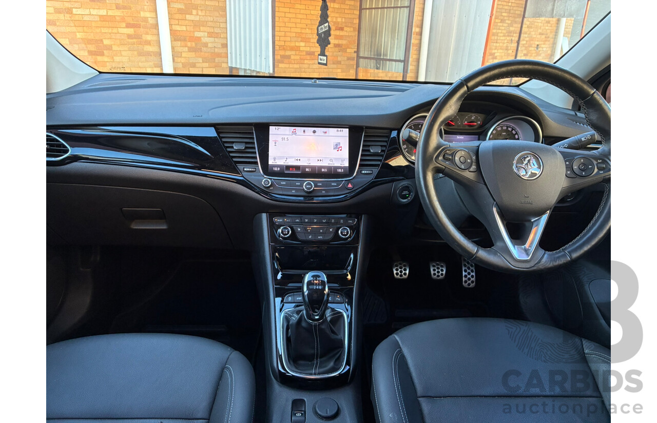 02/2018 Holden Astra RS-V BK MY18.5 5d Hatchback Black Turbo 1.6L