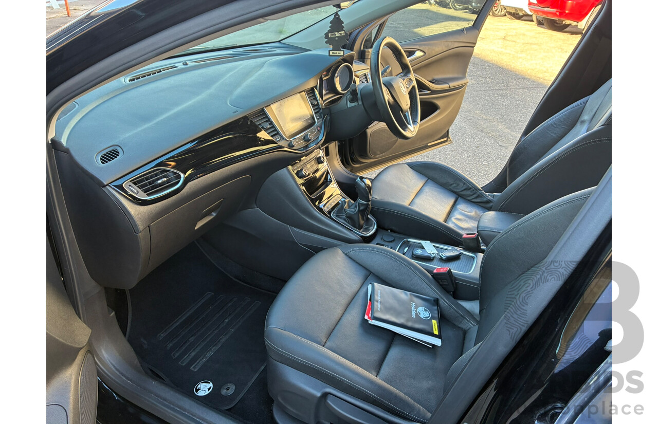 02/2018 Holden Astra RS-V BK MY18.5 5d Hatchback Black Turbo 1.6L