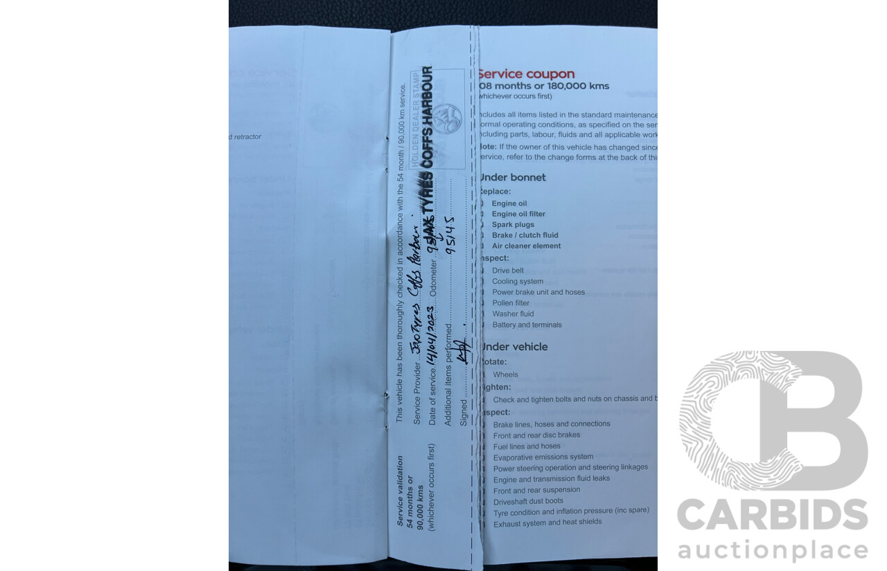 02/2018 Holden Astra RS-V BK MY18.5 5d Hatchback Black Turbo 1.6L