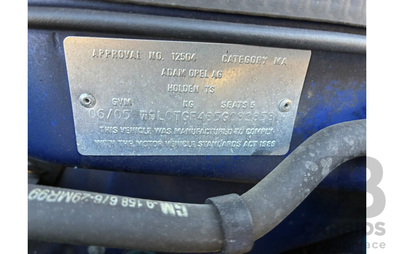 06/2005 Holden Astra Classic TS 5d Hatchback Blue 1.8L