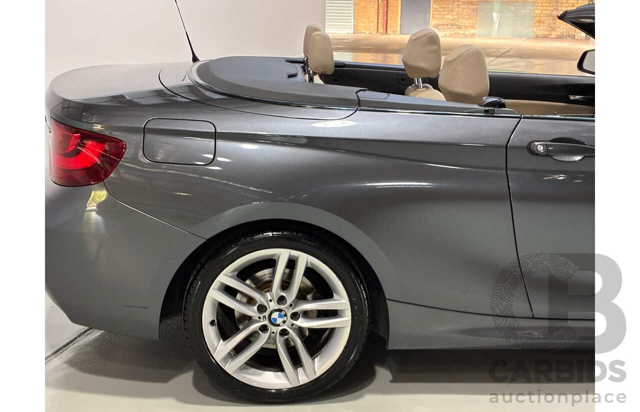 06/2015 Bmw 2 20i Sport Line (RWD) F23 2d Convertible Grey Turbo 2.0L