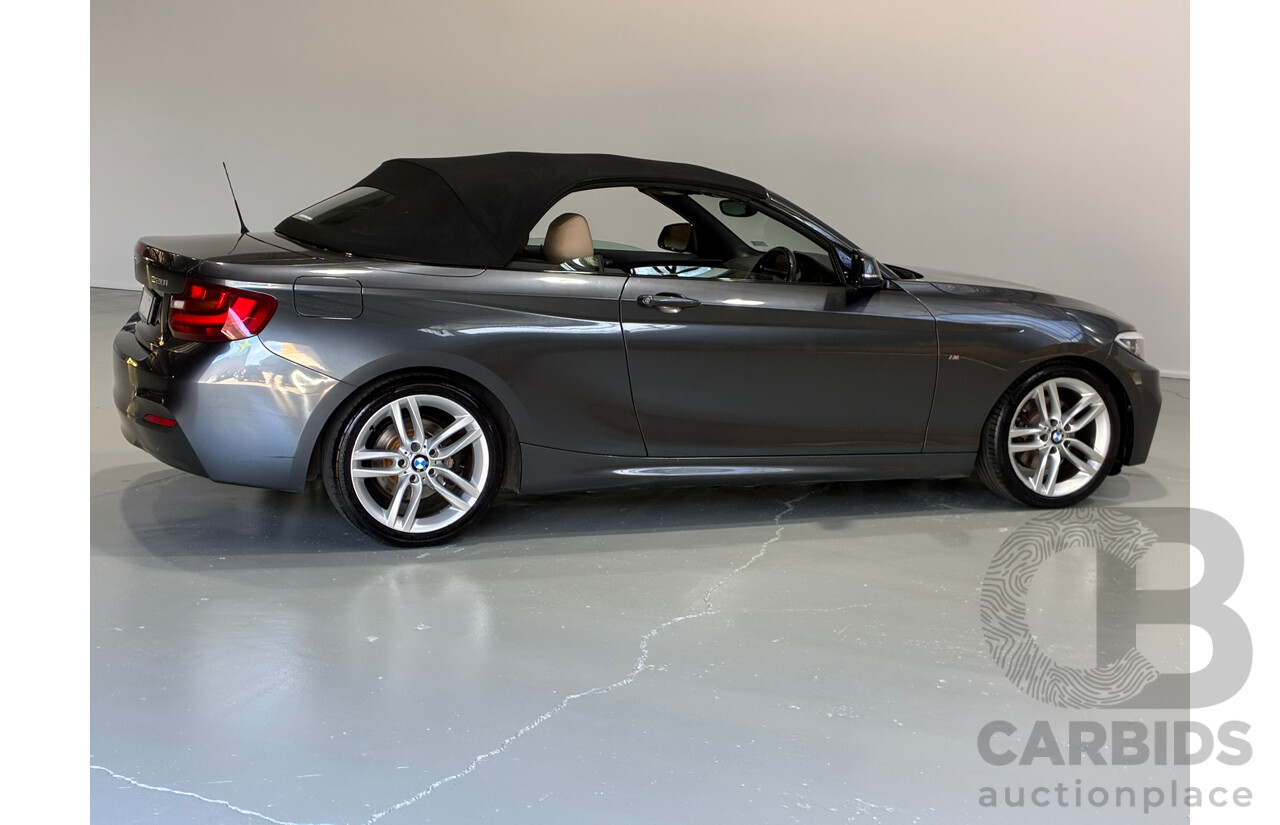 06/2015 Bmw 2 20i Sport Line (RWD) F23 2d Convertible Grey Turbo 2.0L