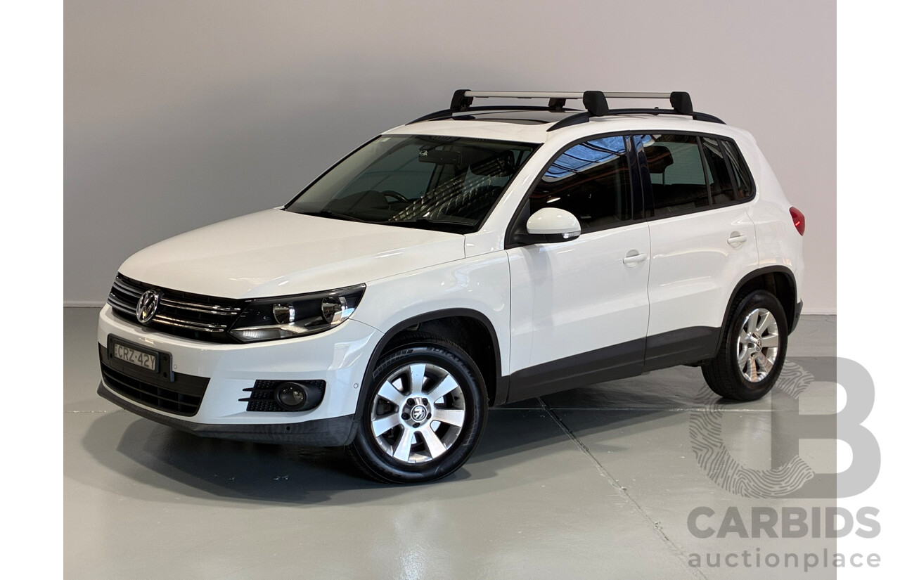 01/2014 Volkswagen Tiguan 132 TSI PACIFIC AWD 5NC MY14 4D Wagon White 2.0L