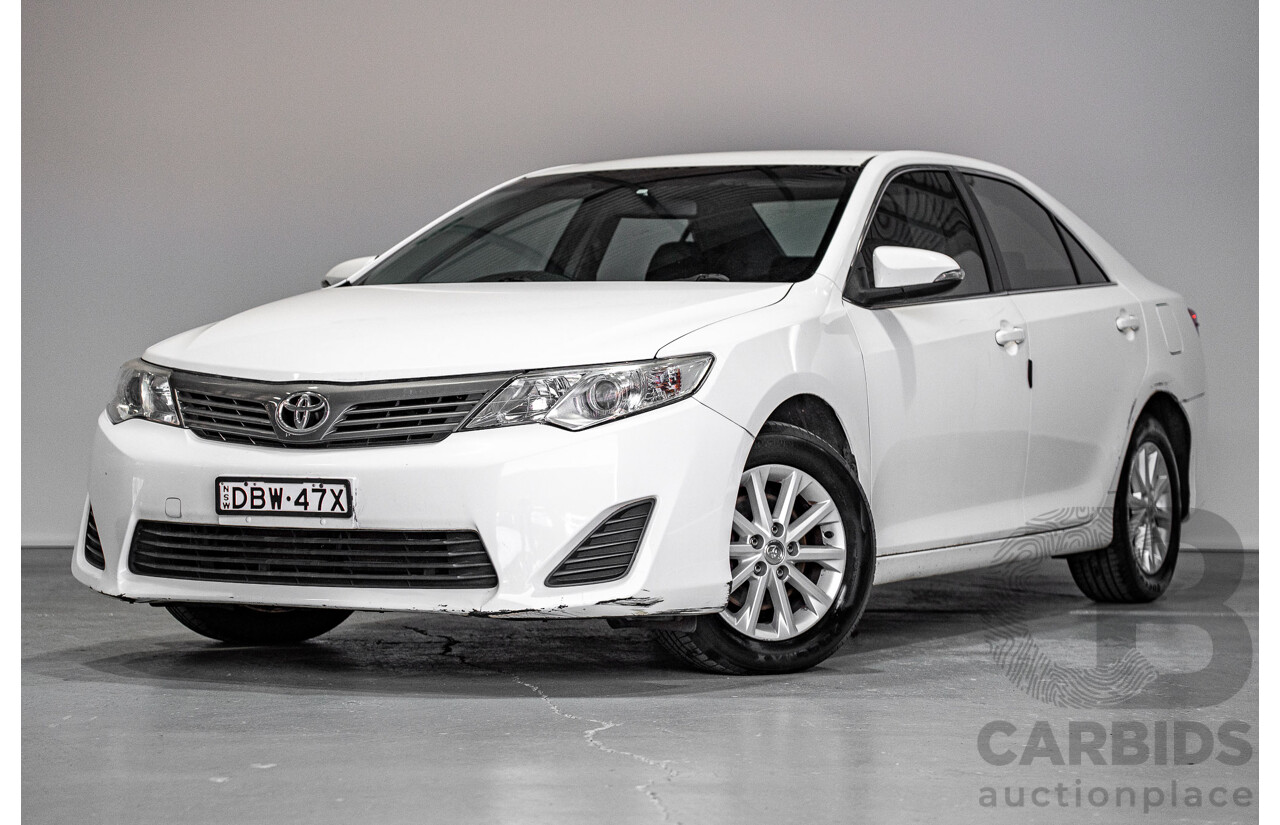 08/2013 Toyota Camry Altise ASV50R 4d Sedan White 2.5L