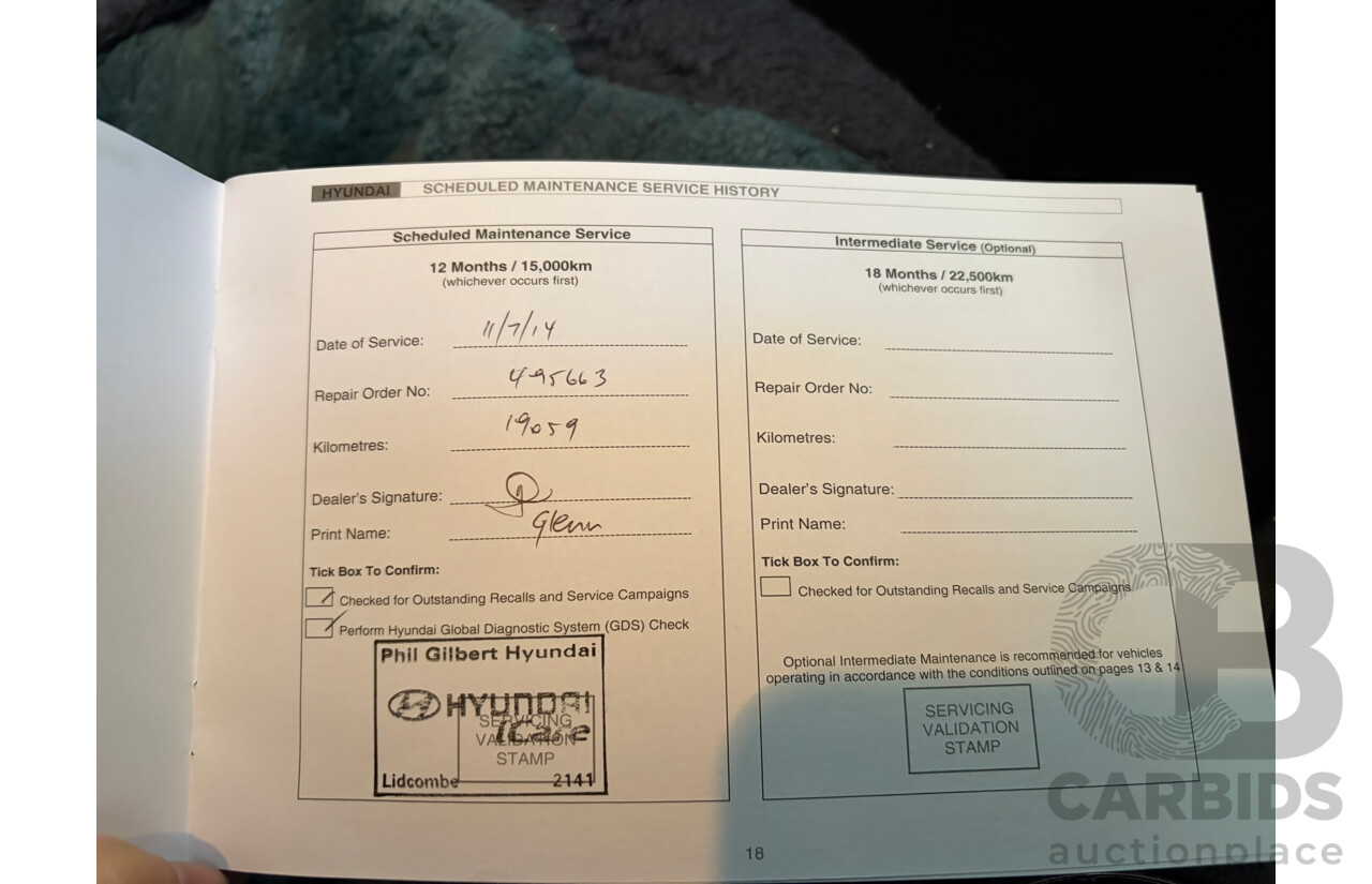 08/2013 Hyundai Elantra Active MD2 4d Sedan Blue 1.8L