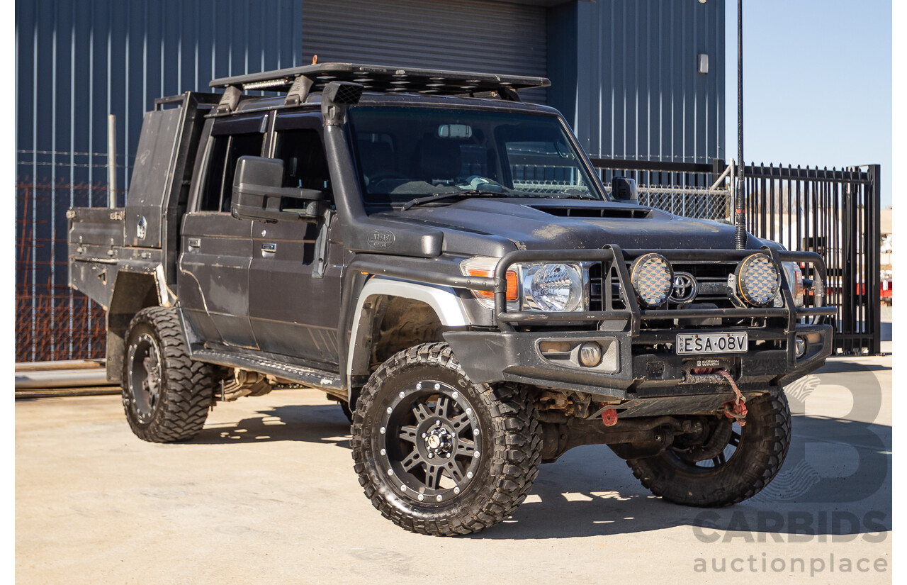 01/2014 Toyota Landcruiser GXL (4x4) VDJ79R MY12 Update Double C/Chas Magnetic Grey Turbo Diesel 4.5L