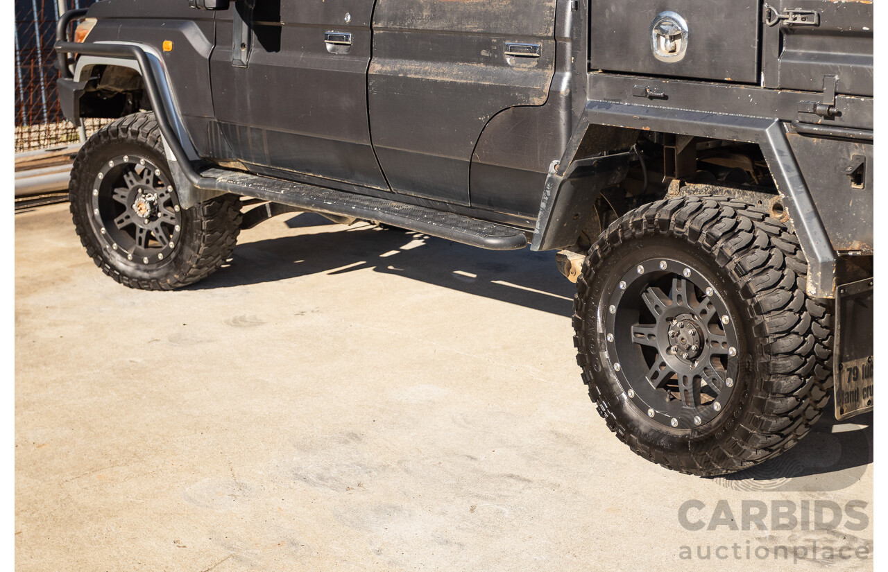 01/2014 Toyota Landcruiser GXL (4x4) VDJ79R MY12 Update Double C/Chas Magnetic Grey Turbo Diesel 4.5L
