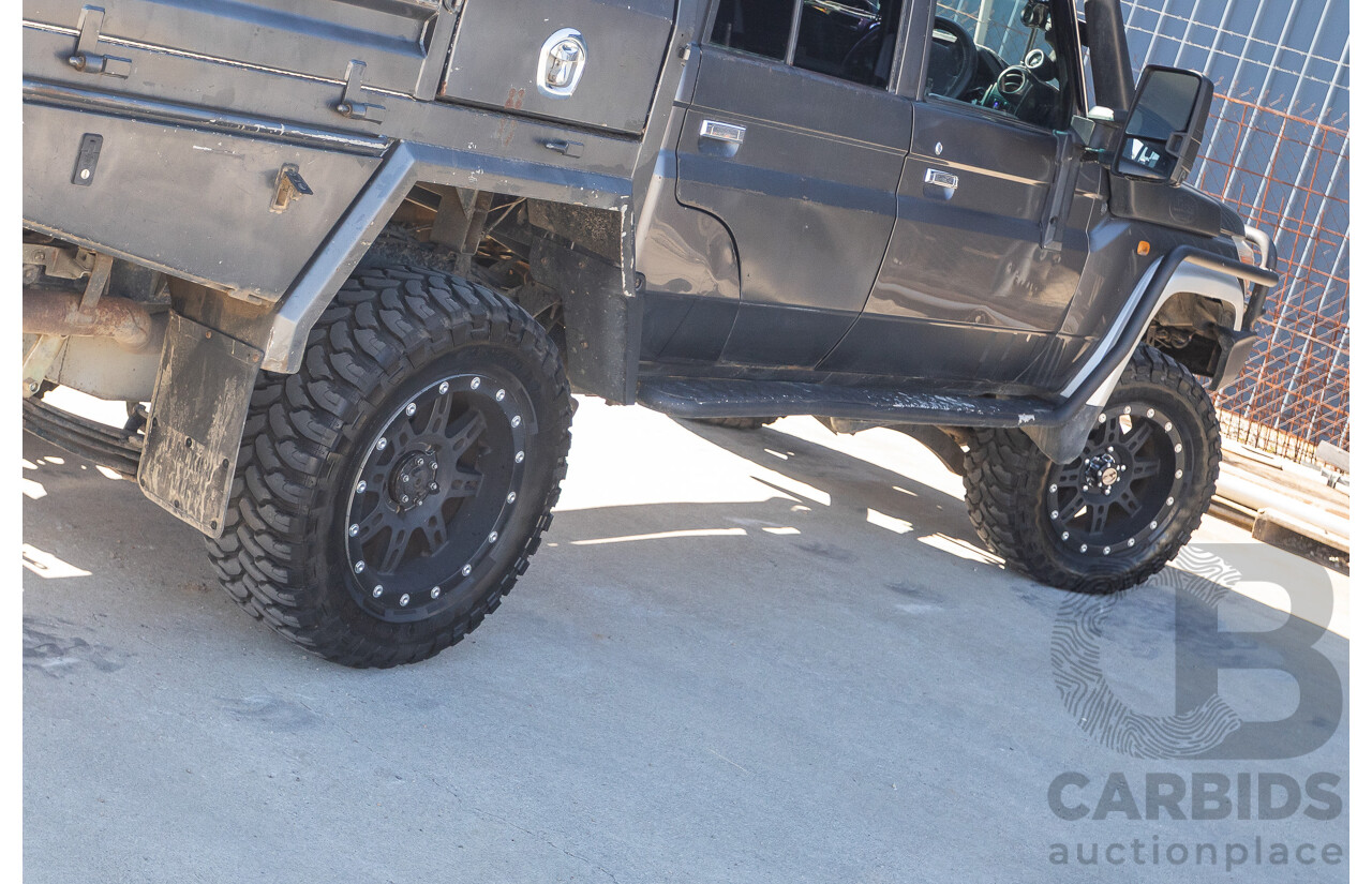 01/2014 Toyota Landcruiser GXL (4x4) VDJ79R MY12 Update Double C/Chas Magnetic Grey Turbo Diesel 4.5L