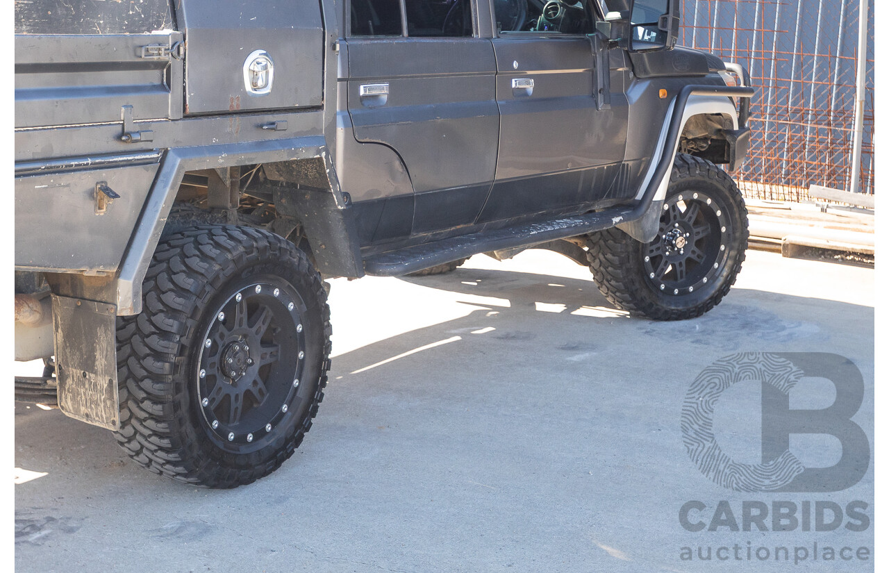 01/2014 Toyota Landcruiser GXL (4x4) VDJ79R MY12 Update Double C/Chas Magnetic Grey Turbo Diesel 4.5L