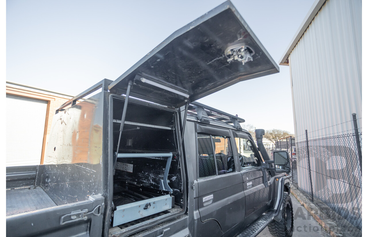 01/2014 Toyota Landcruiser GXL (4x4) VDJ79R MY12 Update Double C/Chas Magnetic Grey Turbo Diesel 4.5L