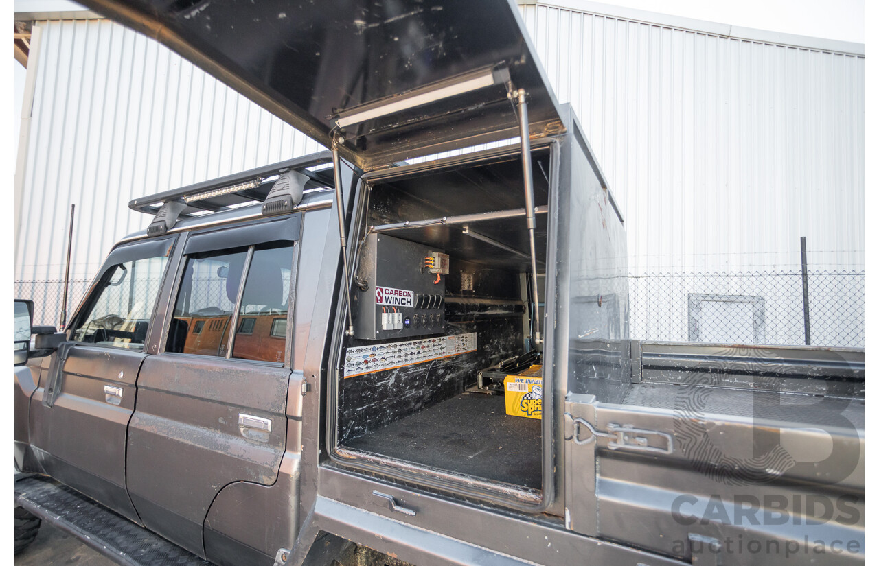 01/2014 Toyota Landcruiser GXL (4x4) VDJ79R MY12 Update Double C/Chas Magnetic Grey Turbo Diesel 4.5L