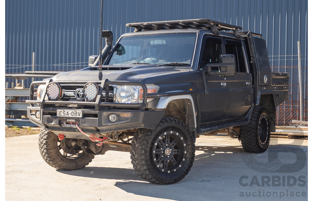 01/2014 Toyota Landcruiser GXL (4x4) VDJ79R MY12 Update Double C/Chas Magnetic Grey Turbo Diesel 4.5L