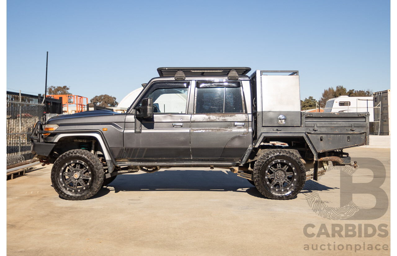 01/2014 Toyota Landcruiser GXL (4x4) VDJ79R MY12 Update Double C/Chas Magnetic Grey Turbo Diesel 4.5L