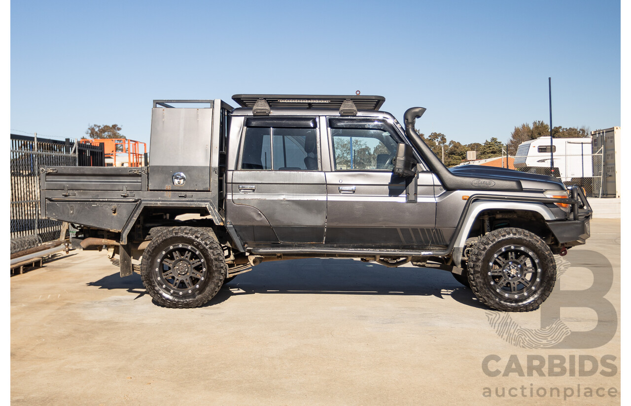 01/2014 Toyota Landcruiser GXL (4x4) VDJ79R MY12 Update Double C/Chas Magnetic Grey Turbo Diesel 4.5L