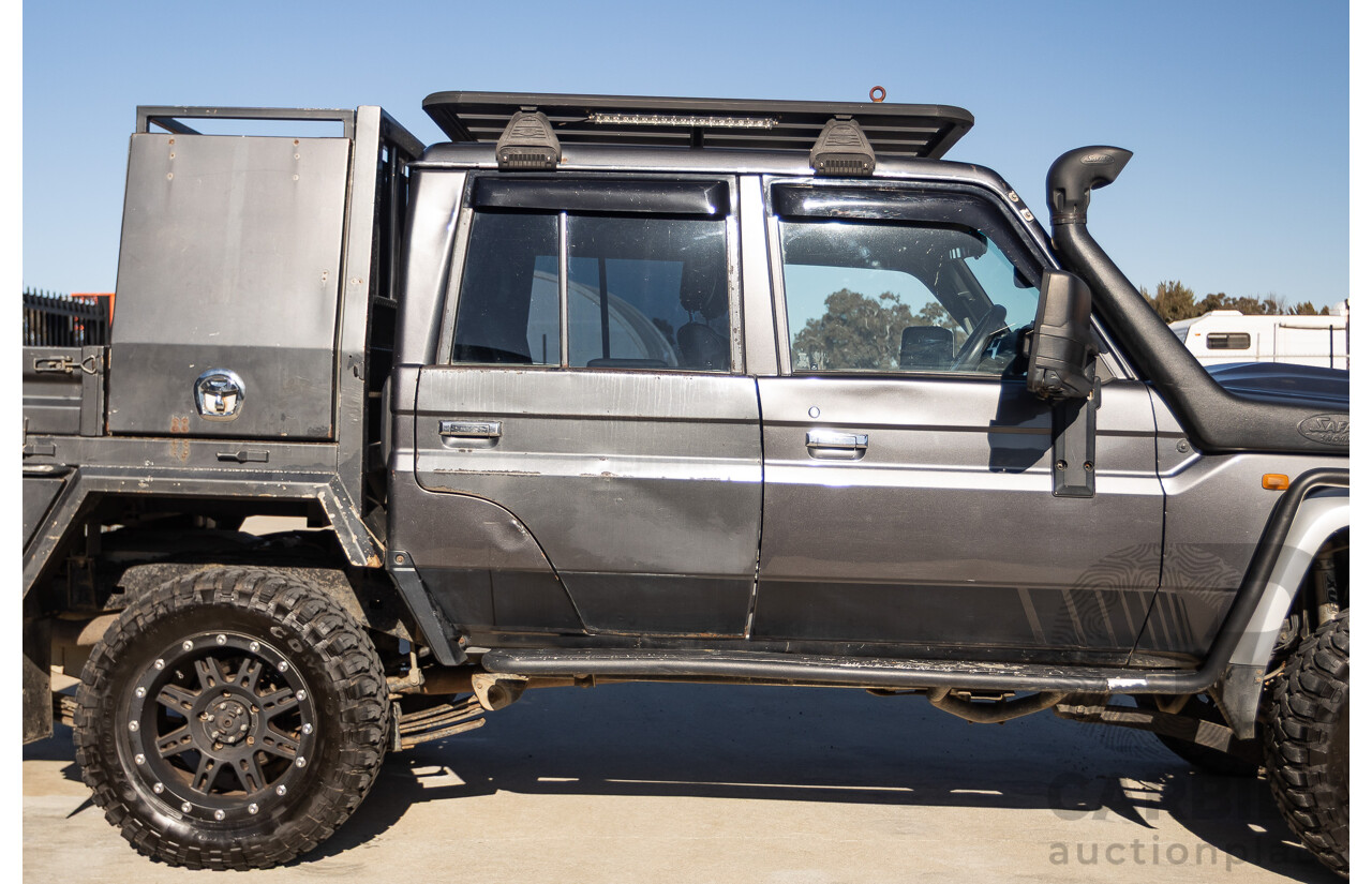 01/2014 Toyota Landcruiser GXL (4x4) VDJ79R MY12 Update Double C/Chas Magnetic Grey Turbo Diesel 4.5L