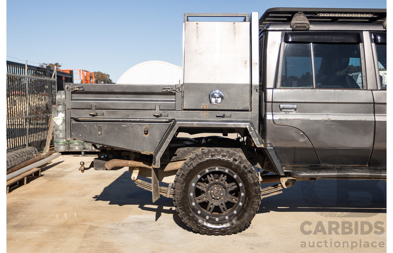 01/2014 Toyota Landcruiser GXL (4x4) VDJ79R MY12 Update Double C/Chas Magnetic Grey Turbo Diesel 4.5L