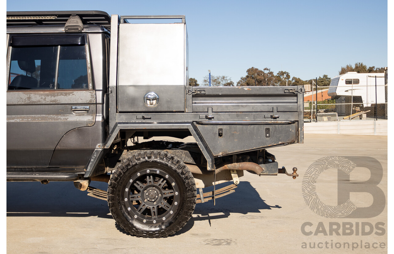 01/2014 Toyota Landcruiser GXL (4x4) VDJ79R MY12 Update Double C/Chas Magnetic Grey Turbo Diesel 4.5L