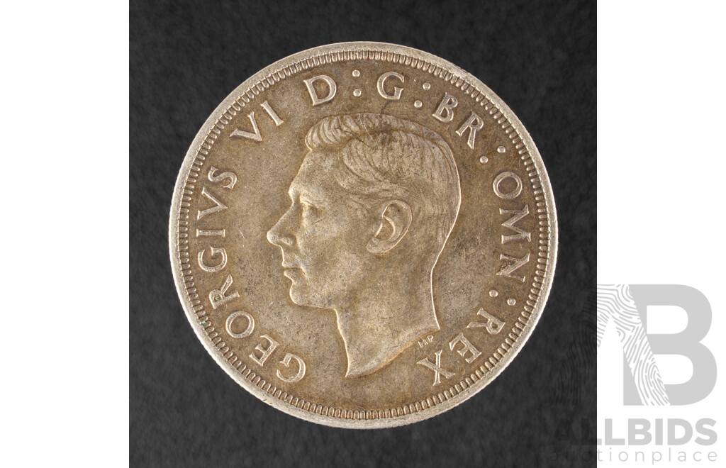 Great Britain 1937 KGVI Silver Crown .500