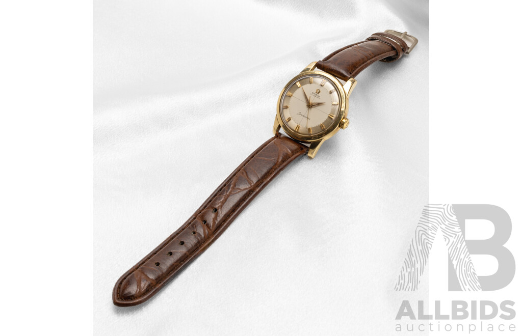 Vintage Omega Seamaster Automatic Rolled Gold Wristwatch