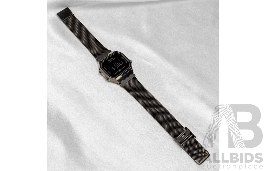 Casio Digital Watch Black Edition A168WEMB-1BDF