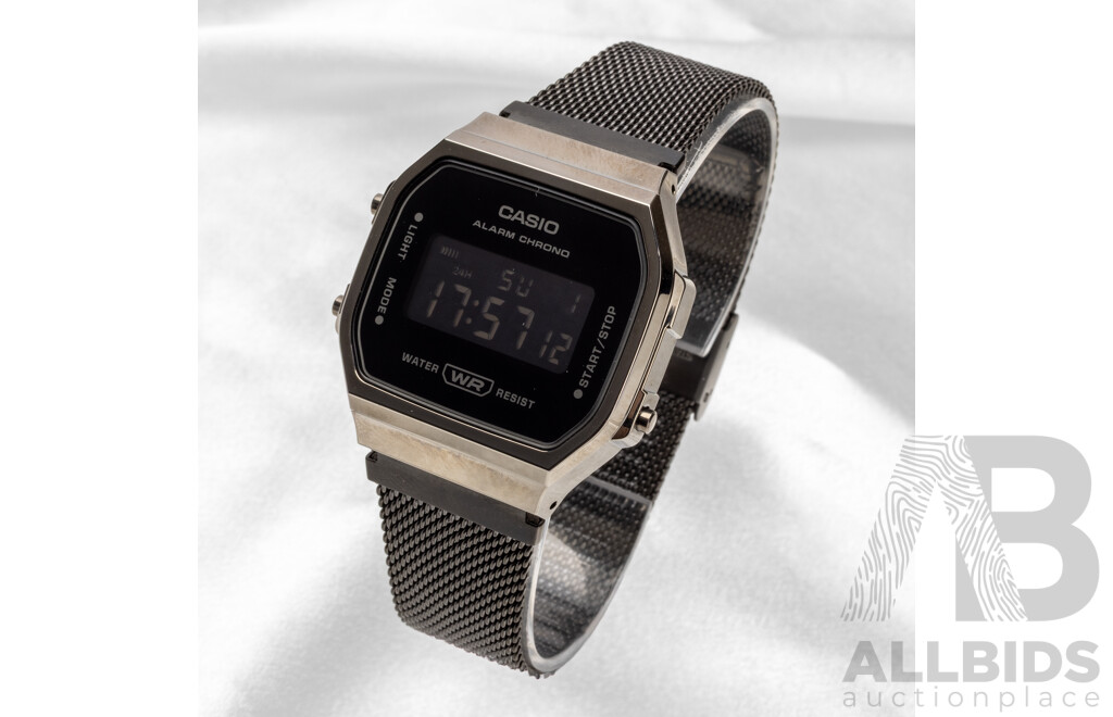 Casio Digital Watch Black Edition A168WEMB-1BDF