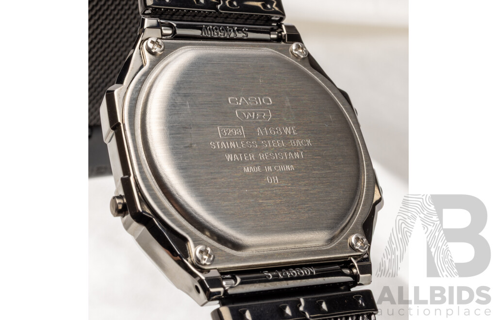 Casio Digital Watch Black Edition A168WEMB-1BDF