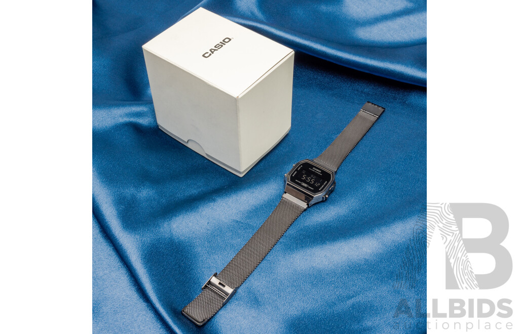 Casio Digital Watch Black Edition A168WEMB-1BDF