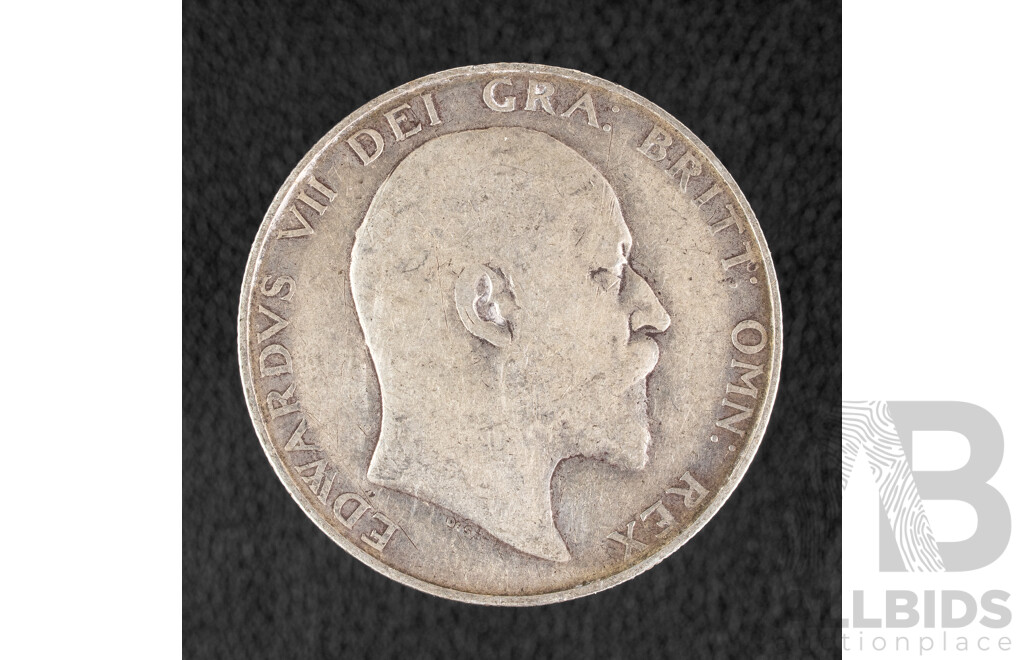 Great Britain 1906 KEVII Silver Half Crown  .925