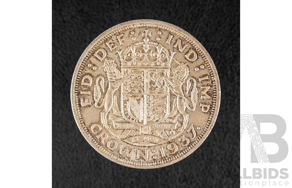 Great Britain 1937 KGVI Silver Crown .500