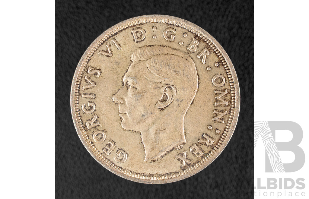Great Britain 1937 KGVI Silver Crown .500