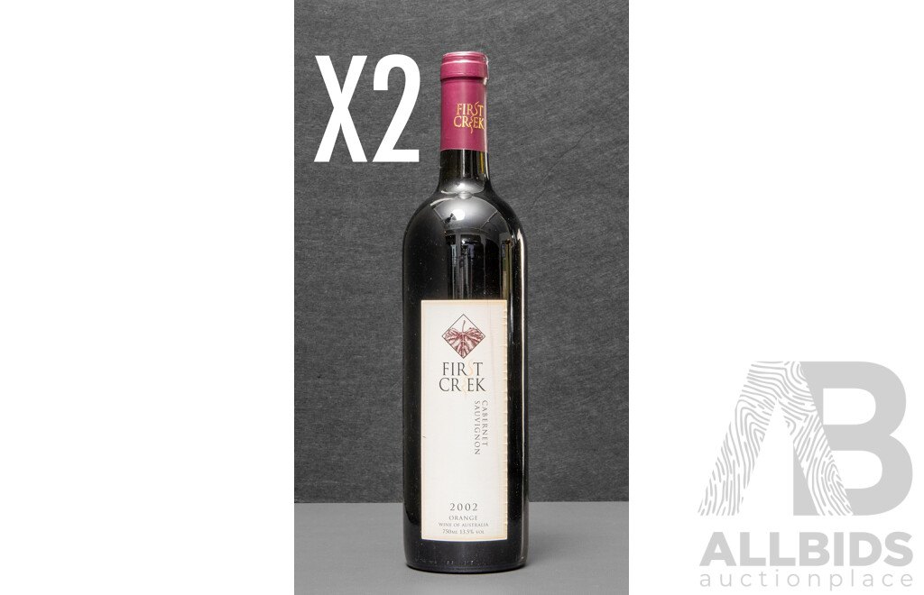 Pair of First Creek Cabernet Sauvignon Vintage 2002