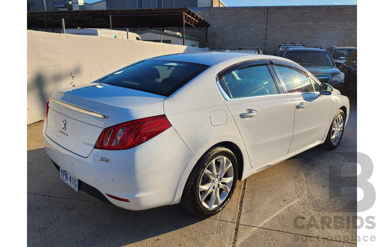 04/2012 Peugeot 508 Allure HDi Touring  4d Wagon White 2.0L