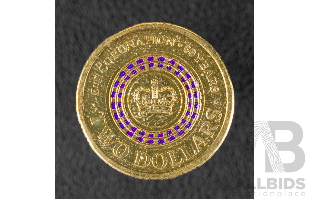 Australian 2013 Two Dollar Coin, QE2 Coronation